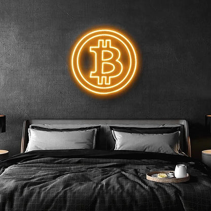 Planert Future™ Neon Sign - Bitcoin